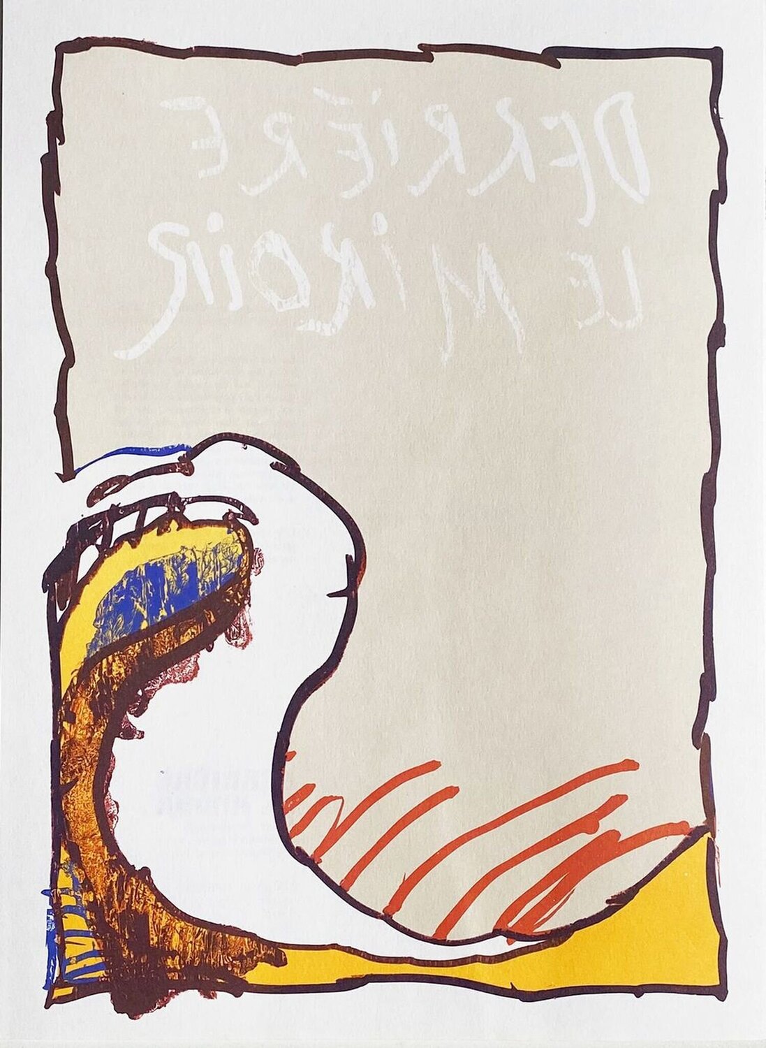 DLM247 - La Vague Pierre Alechinsky Stampa in vendita