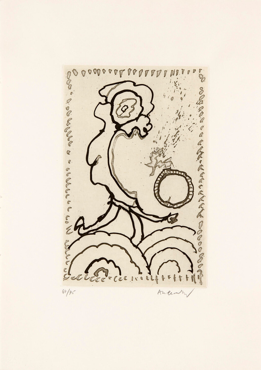 Cerclitude 10 Pierre Alechinsky Stampa in vendita