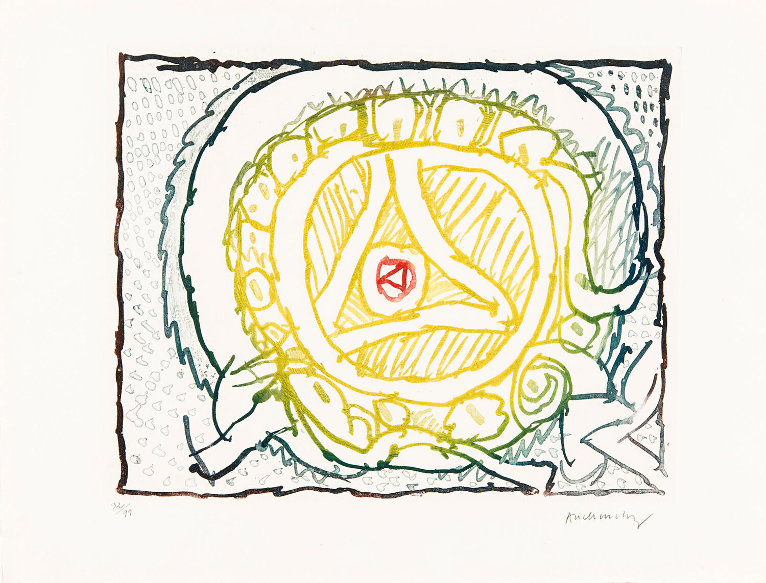 Astres et désastres VIII Pierre Alechinsky Druck zu verkaufen