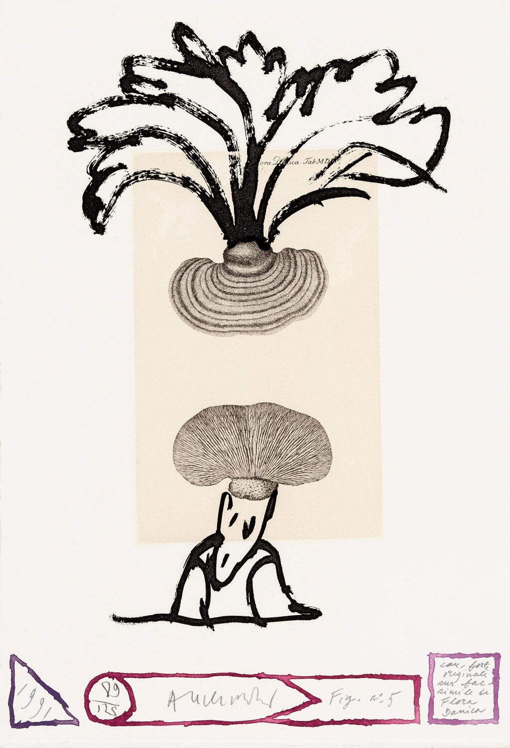 Flore danoise 05 – Panaches Pierre Alechinsky Stampa in vendita