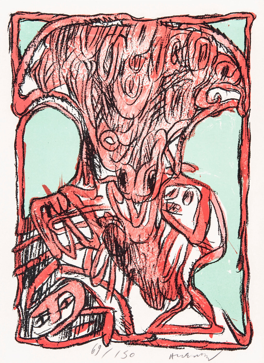 Schismes 04 Pierre Alechinsky Stampa in vendita