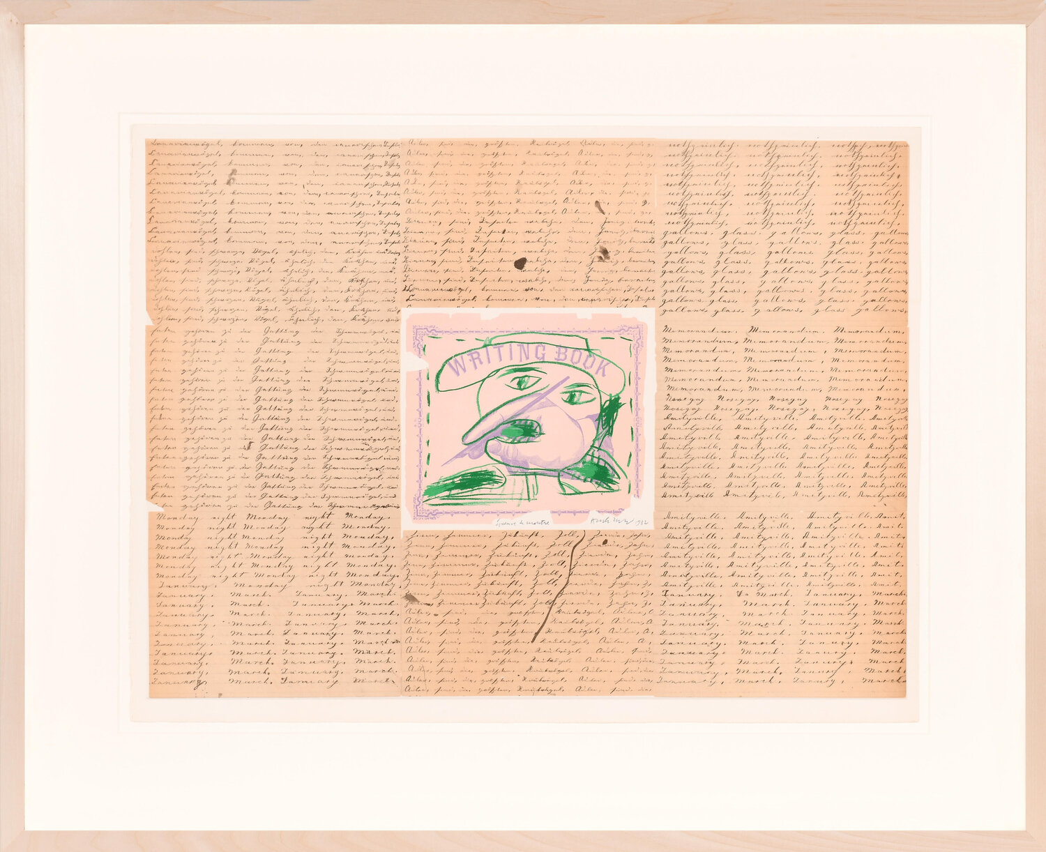 Writing book Pierre Alechinsky Afdruk te koop