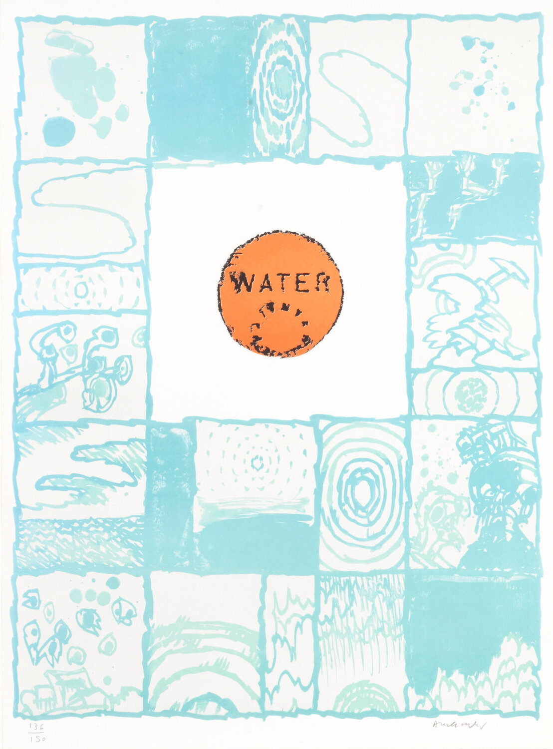 Water Pierre Alechinsky Afdruk te koop