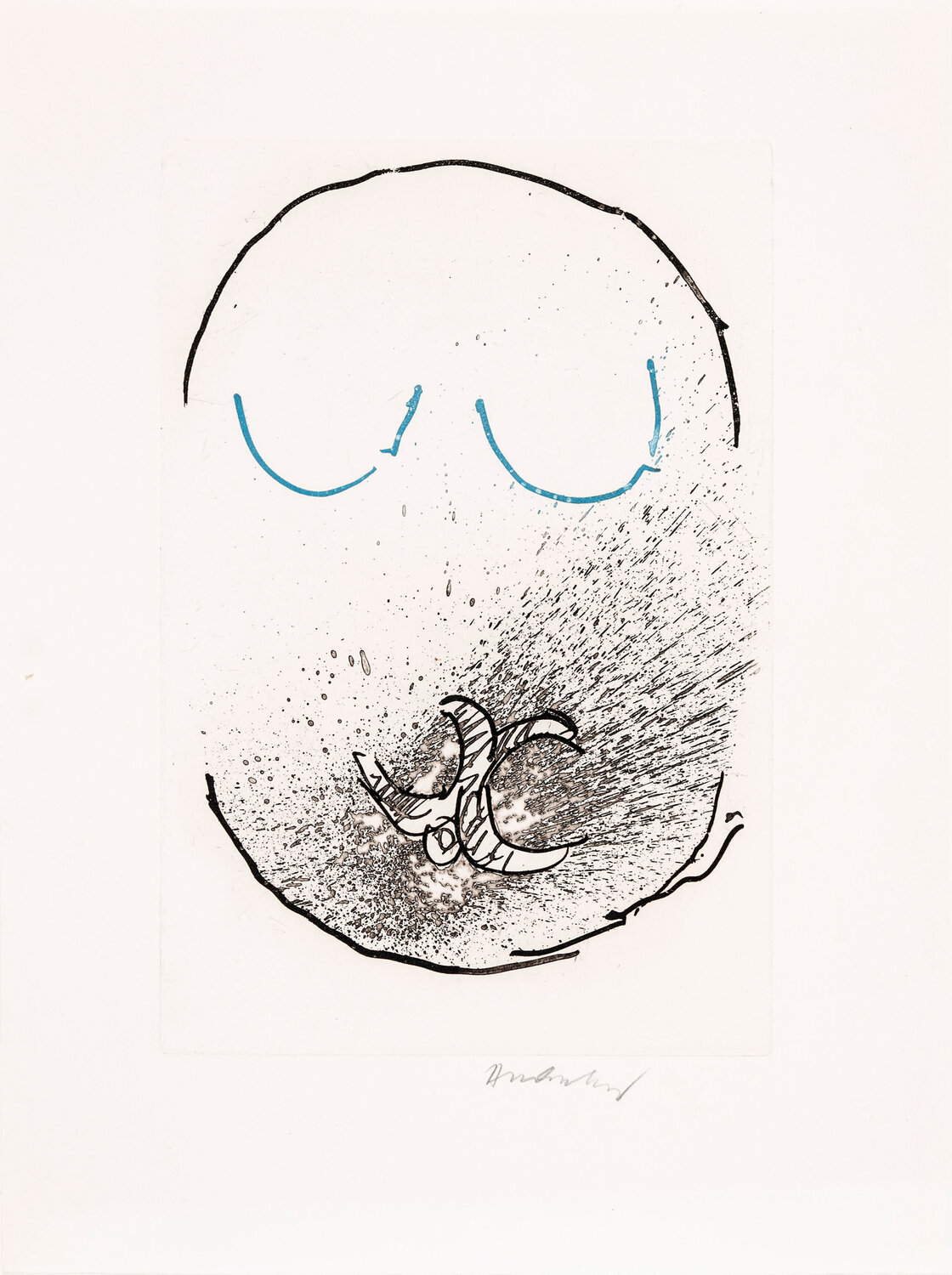 Pointes Planche IX bis Pierre Alechinsky Stampa in vendita