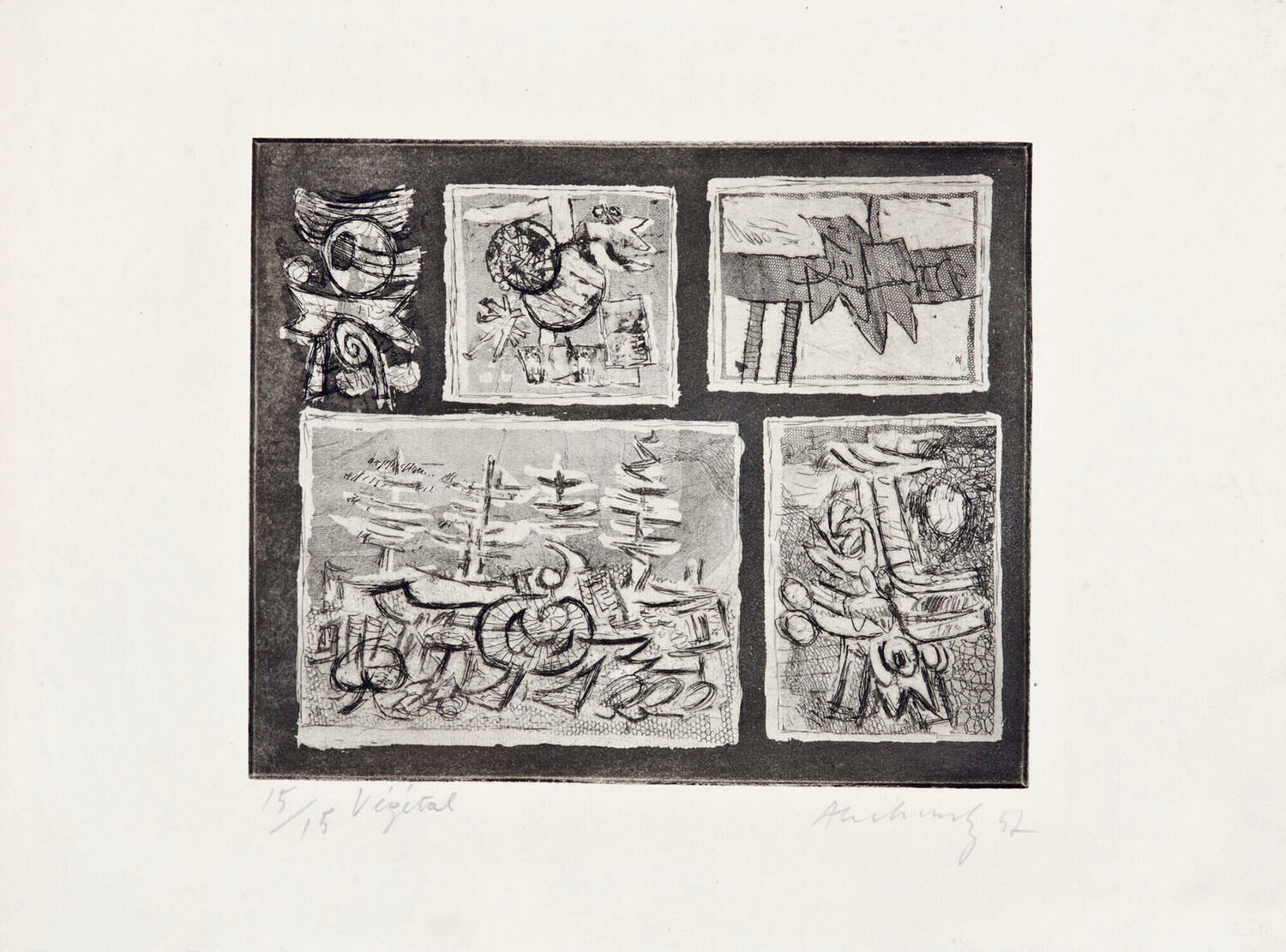 Végétal Pierre Alechinsky Druck zu verkaufen