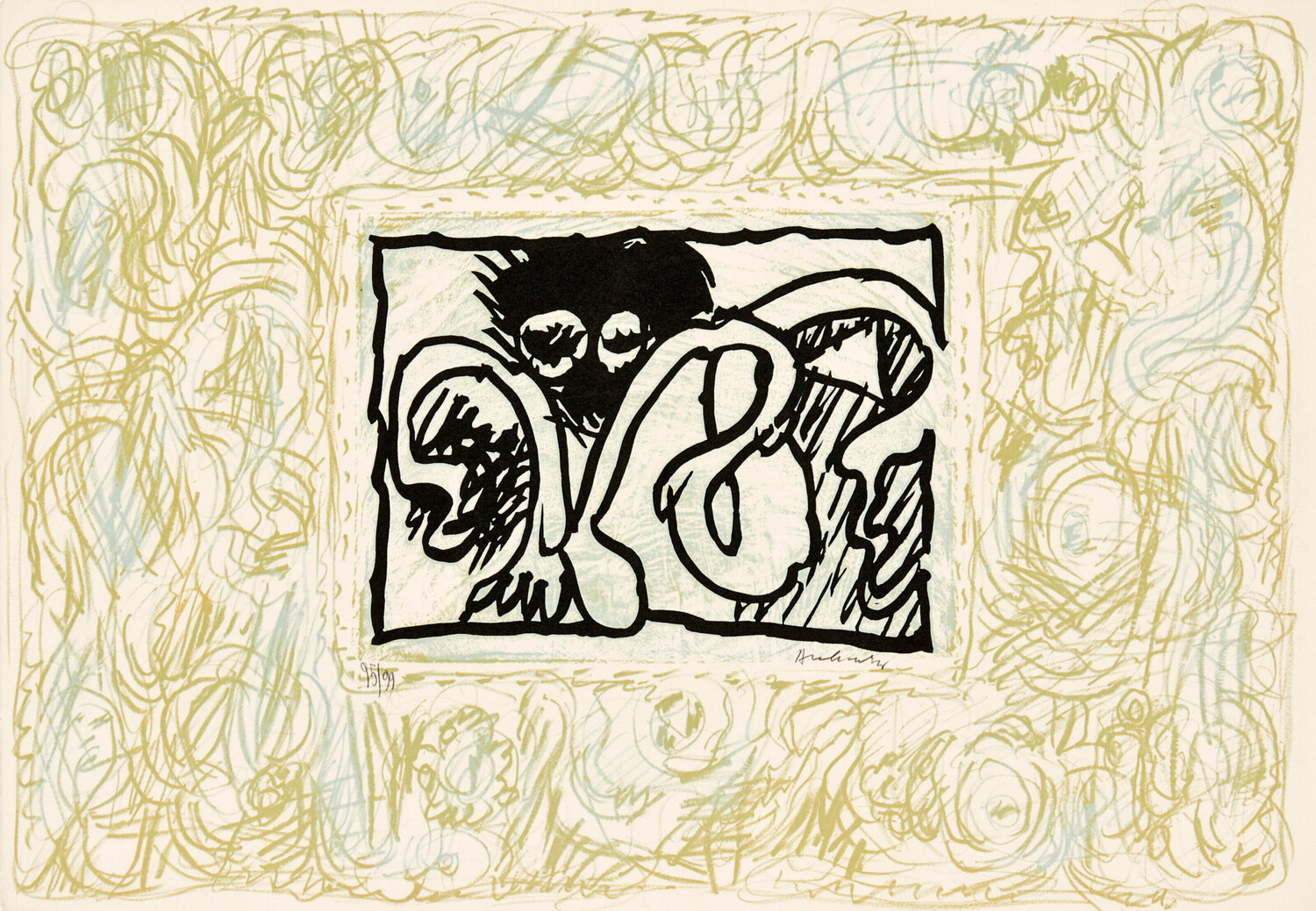 Lino – Litho II Pierre Alechinsky Afdruk te koop