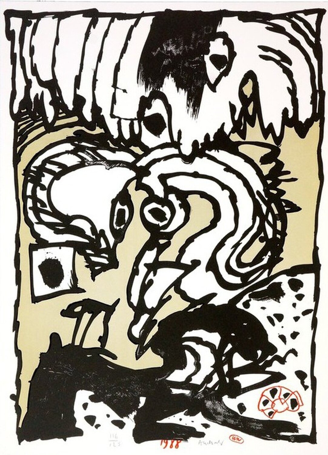 Un Pierre Alechinsky Afdruk te koop