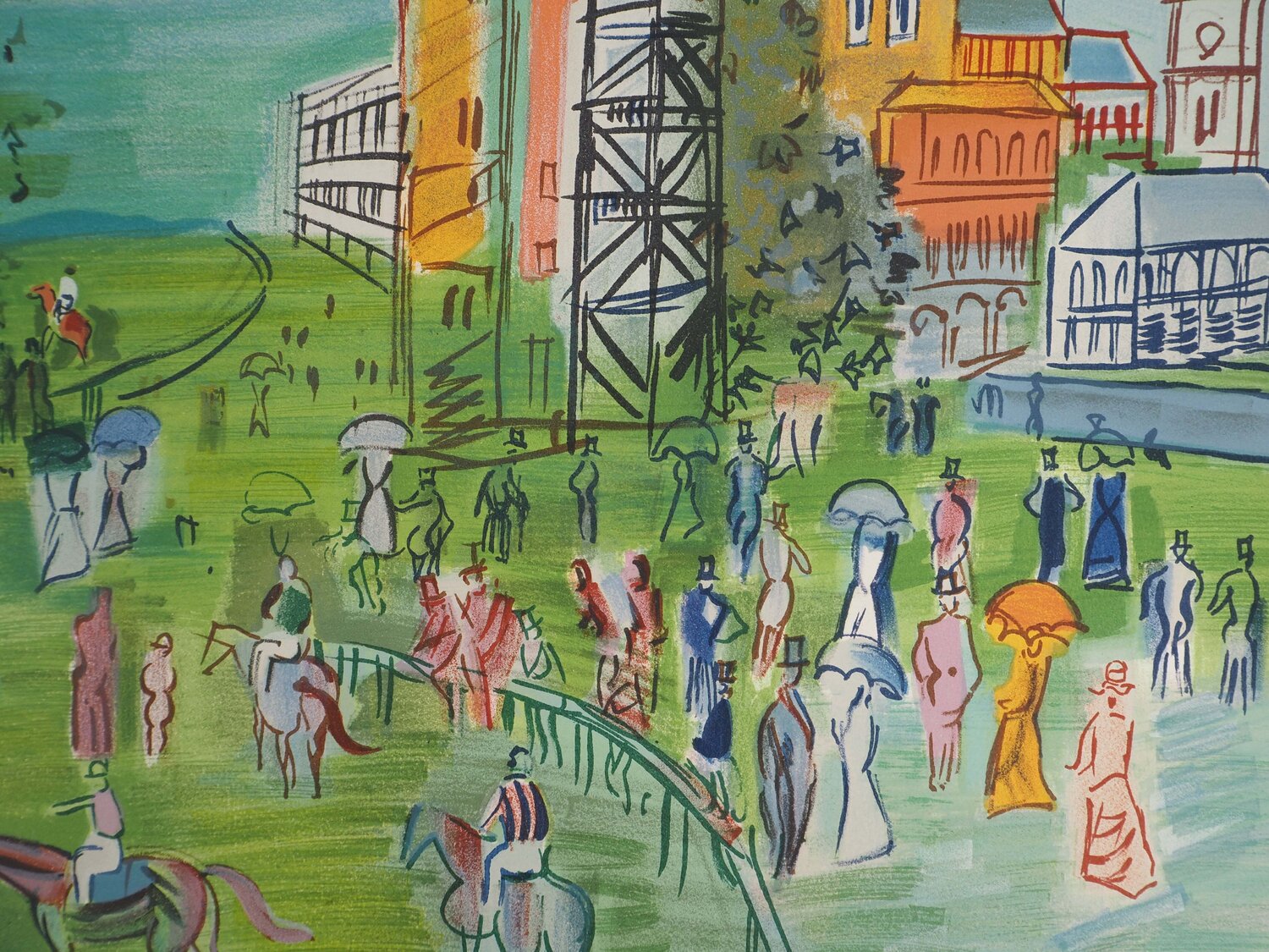 Londres, le grand prix à Ascot by Raoul Dufy (1969) : Print