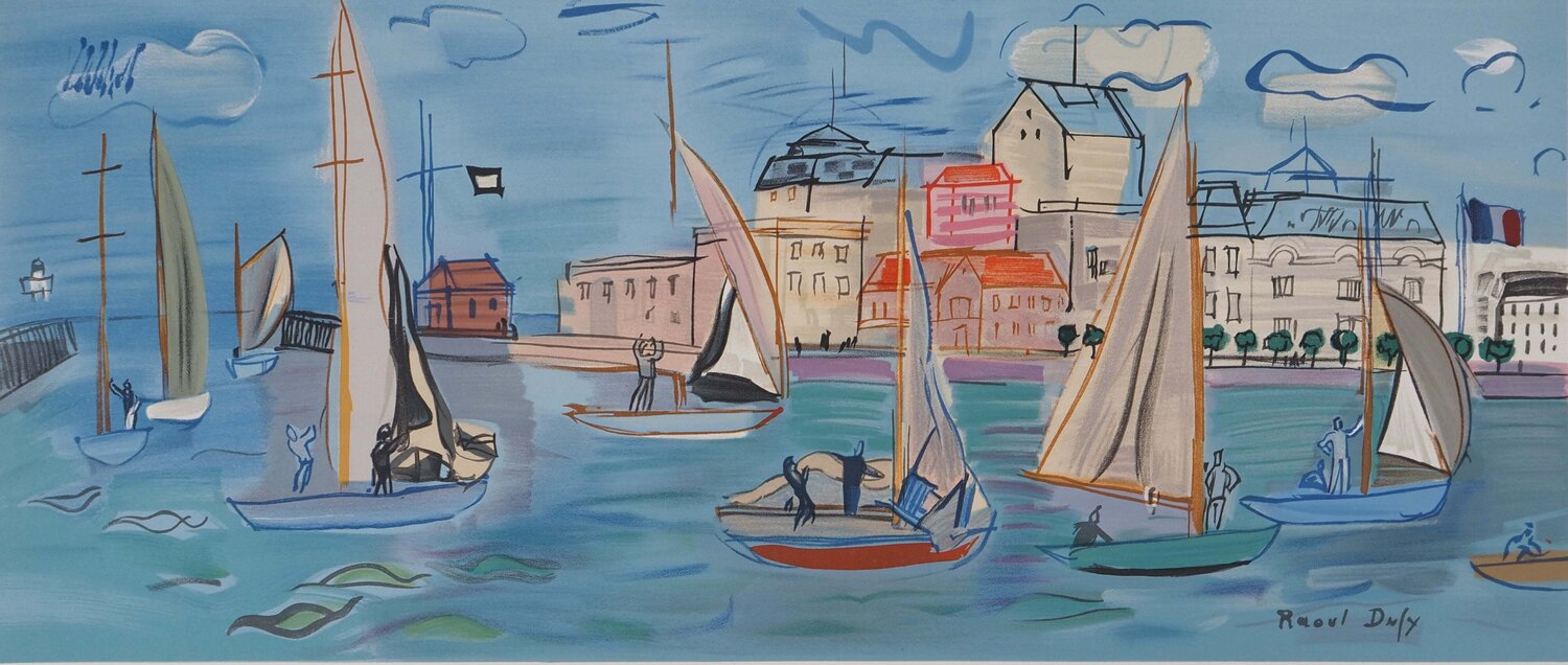Les Régates by Raoul Dufy (1969) : Print Lithography - Singulart