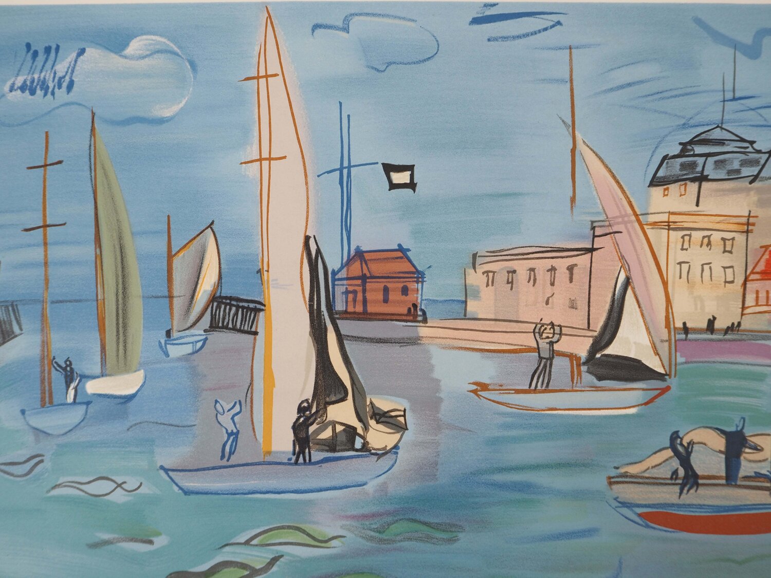 Raoul Dufy、PADDOCK A CHANTILLY、海外版超希少レゾネ Raoul Dufy