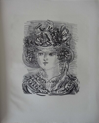 Femme au chapeau fantasque (Georgina) by Raoul Dufy, Print for Sale on Singulart