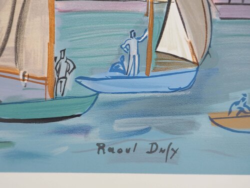 Les Régates von Raoul Dufy, Druck kaufen auf Singulart