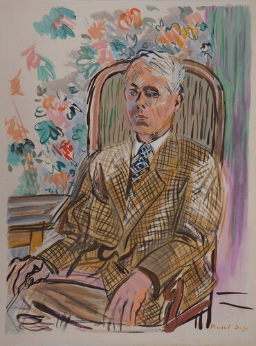 Autoportrait au fauteuil von Raoul Dufy, Druck kaufen auf Singulart
