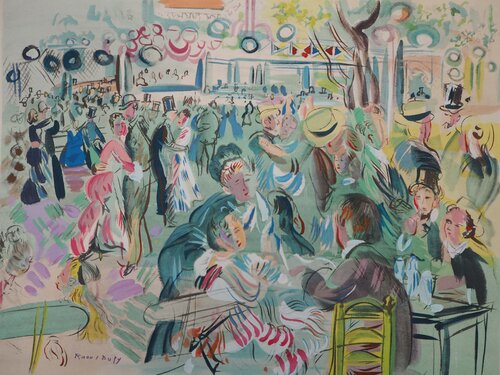 Hommage à Renoir : Bal du Moulin de la Galette by Raoul Dufy, Print for Sale on Singulart