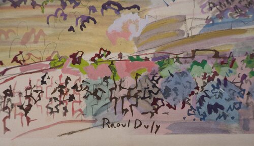 Vignes et arbres au soleil d'automne by Raoul Dufy, 인쇄 for Sale on Singulart