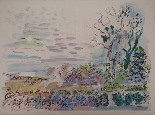 Vignes et arbres au soleil d'automne by Raoul Dufy, Print for Sale on Singulart