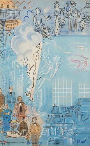 La Fée Electricité, V van Raoul Dufy, Afdruk te koop op Singulart
