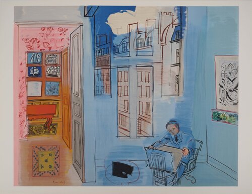 L’Atelier de l’impasse Guelma, Lithographie signée by Raoul Dufy, Print for Sale on Singulart