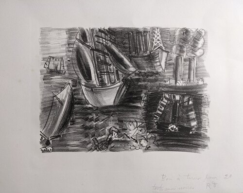 Voiliers et papillons van Raoul Dufy, Afdruk te koop op Singulart