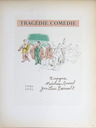 Raoul Dufy - Tragedie, Comedie  Francaise by Raoul Dufy, 인쇄 for Sale on Singulart