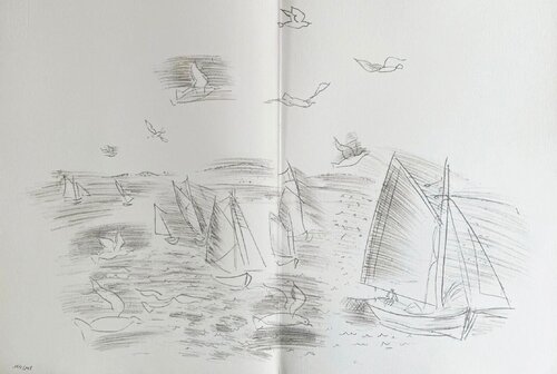 Les Côtes Normandes von Raoul Dufy, Druck kaufen auf Singulart