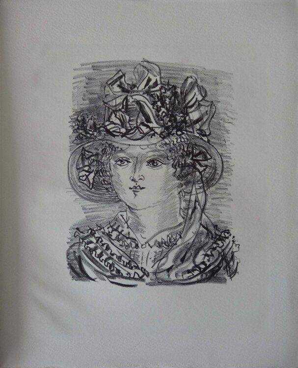 Femme au chapeau fantasque (Georgina) Raoul Dufy