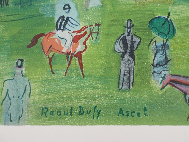 Londres, le grand prix à Ascot by Raoul Dufy (1969) : Print