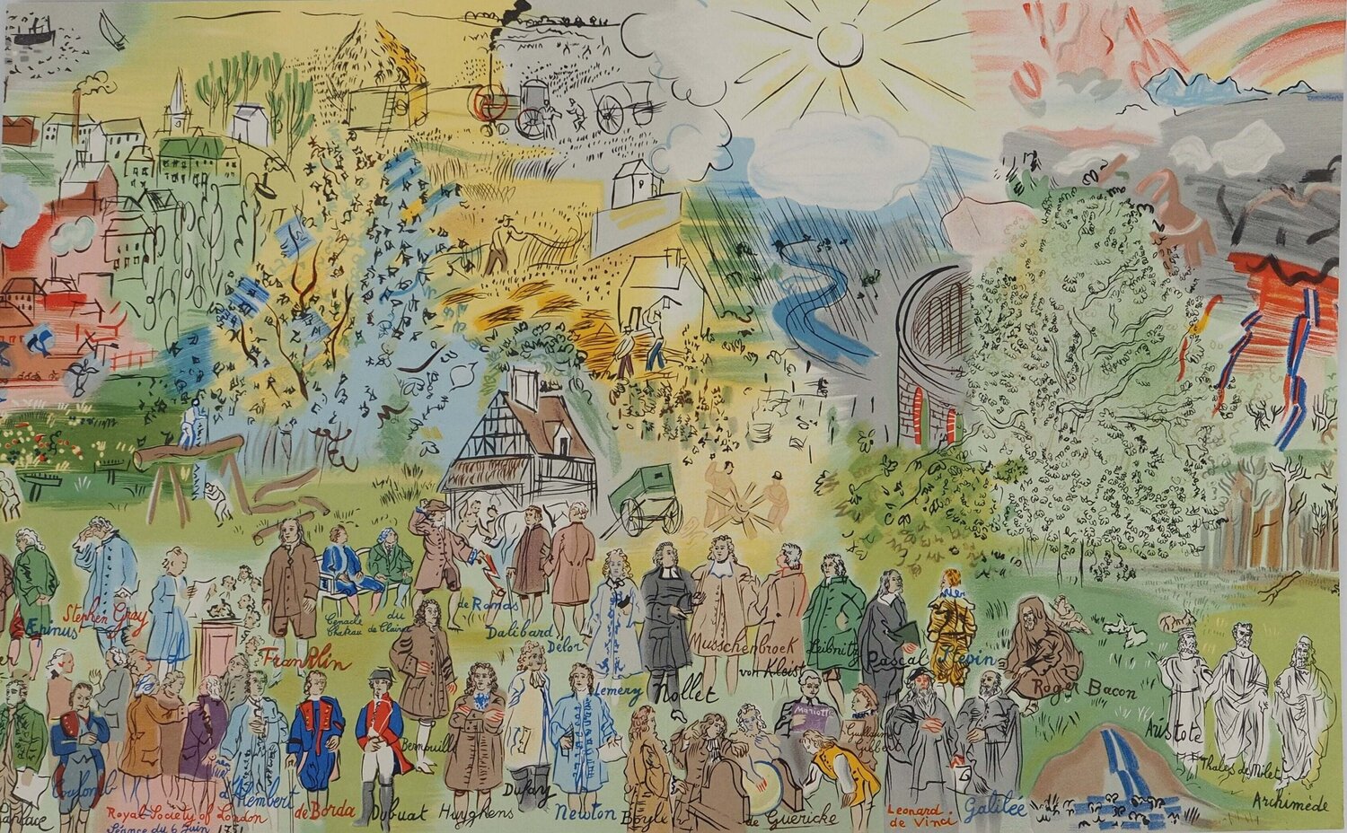 Histoire d'électricité Raoul Dufy Print for sale