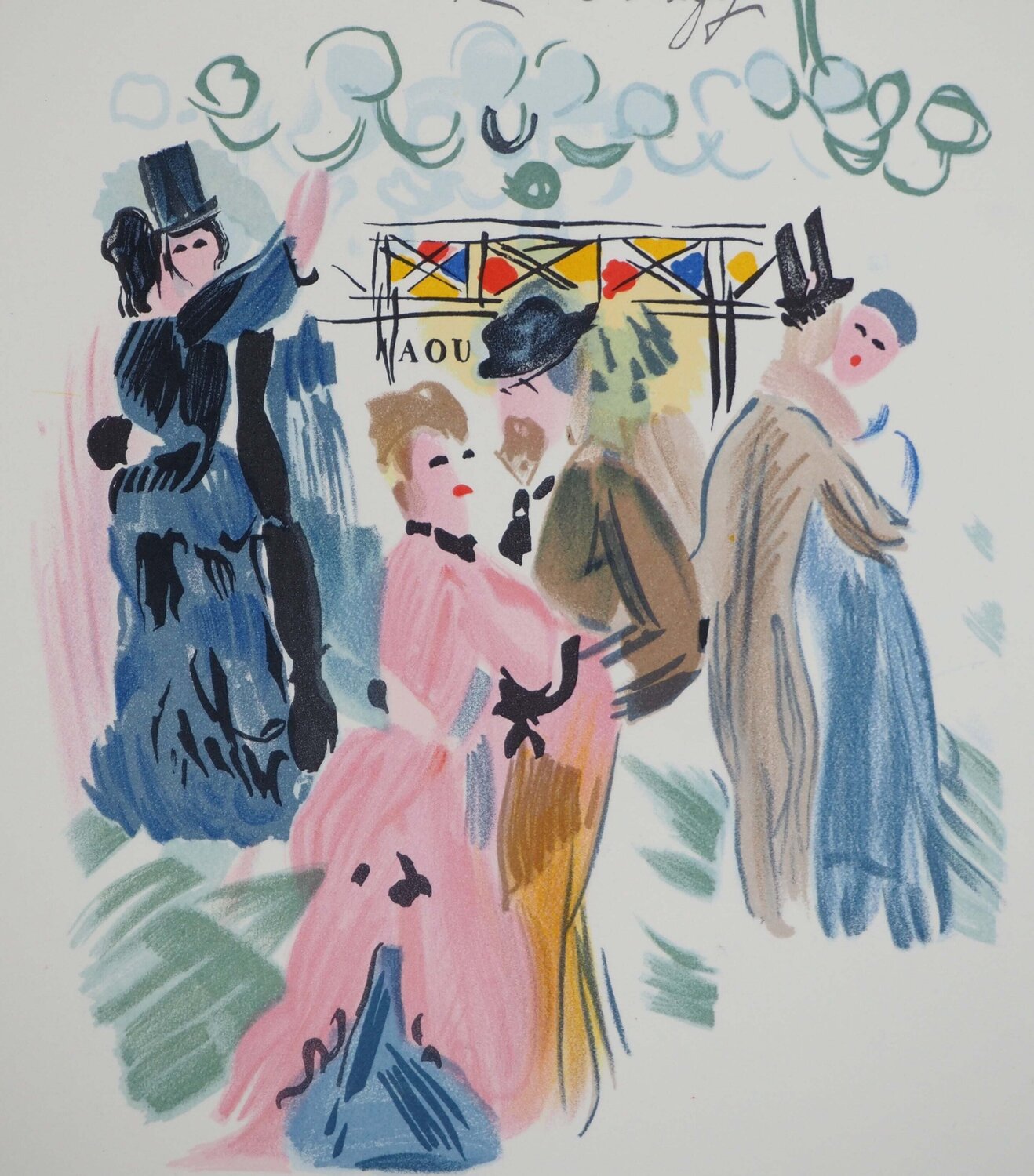Hommage à Renoir Raoul Dufy Print for sale