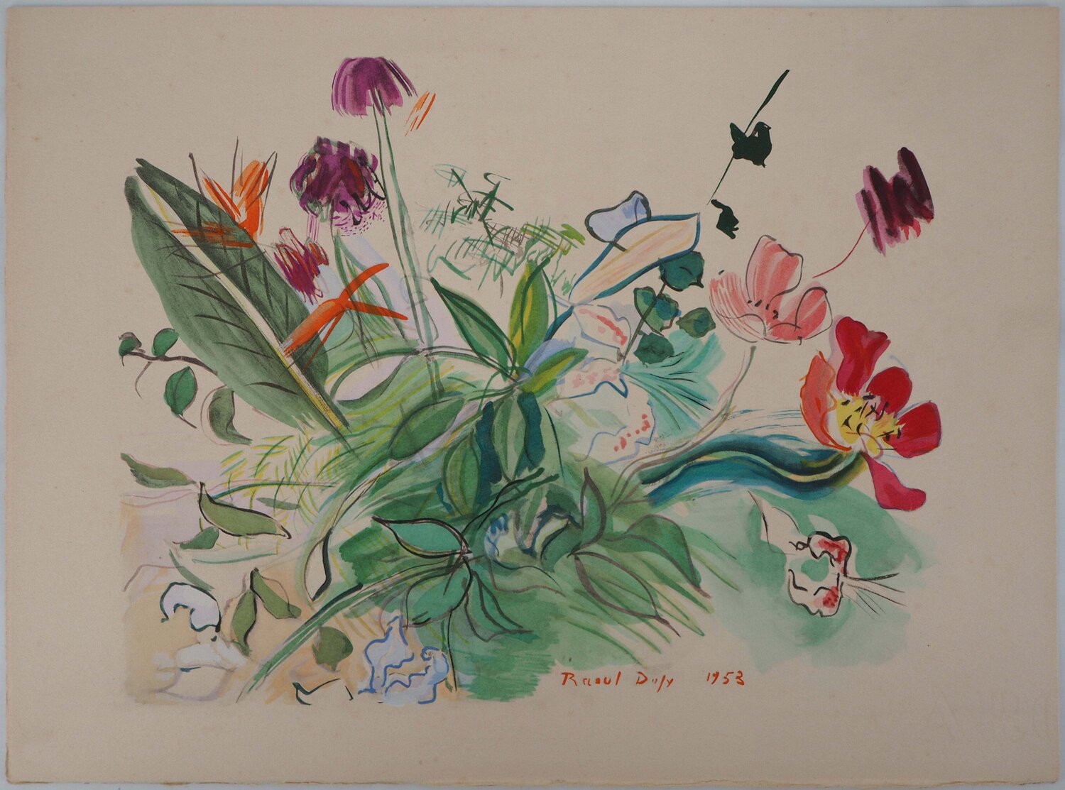 Petites fleurs des champs Raoul Dufy Afdruk te koop