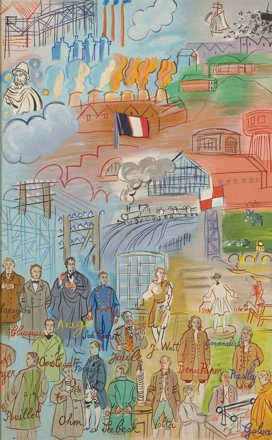 La Fée Electricité, VII Raoul Dufy Stampa in vendita