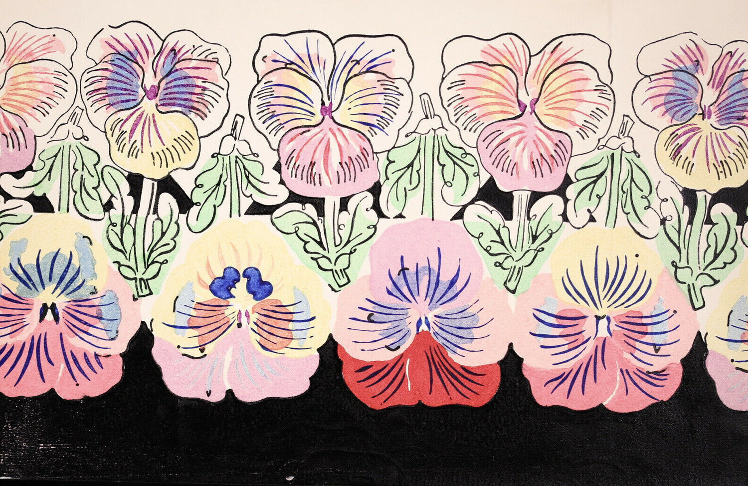 Untitled (Flowers Design for Bianchini Ferier), 1900-1950 Raoul Dufy Werk auf Papier zu verkaufen