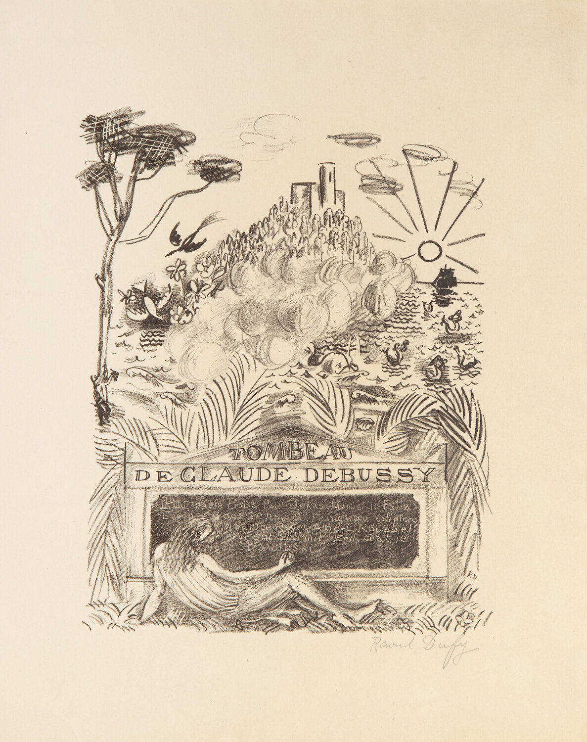 Tombeau De Claude Debussy Raoul Dufy