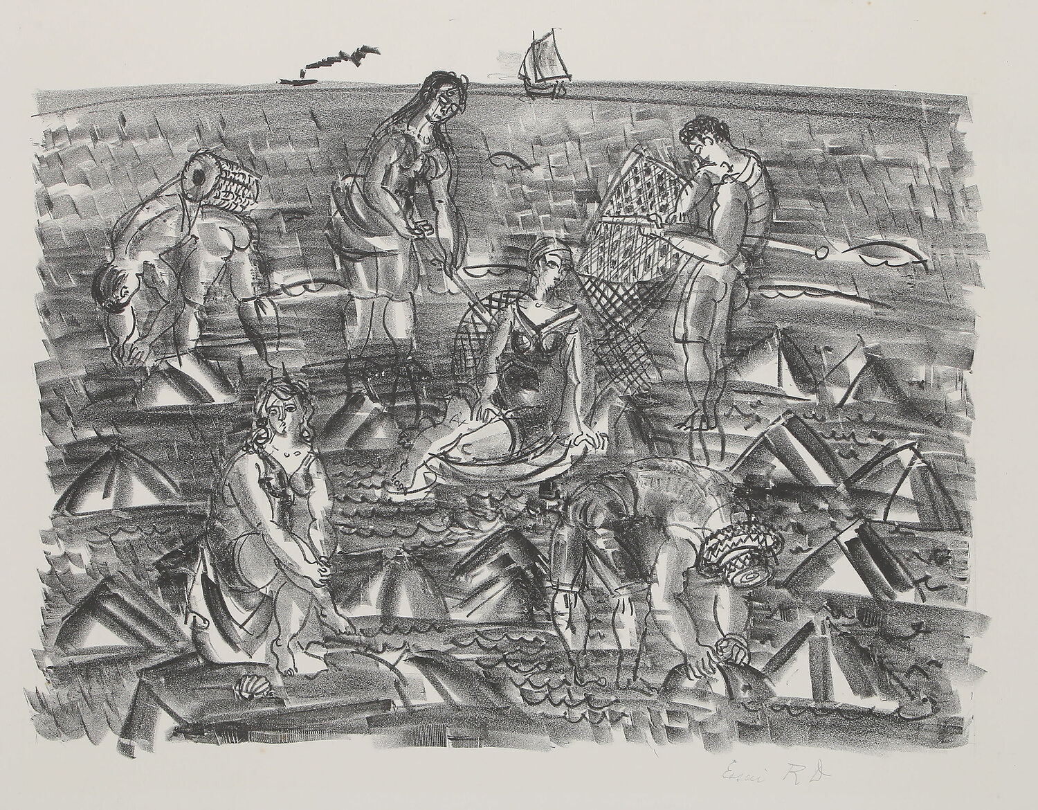 Pêcheurs de crevettes Raoul Dufy