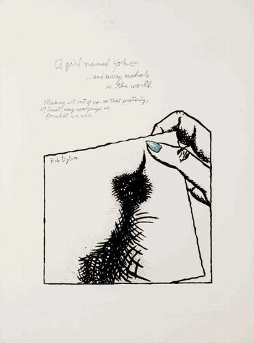 Untitled (A Girl Named Yoko) by Raymond Pettibon, Print for Sale on Singulart