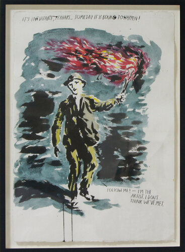 No Title (It's inevitable…) by Raymond Pettibon, Work on Paper for Sale on Singulart