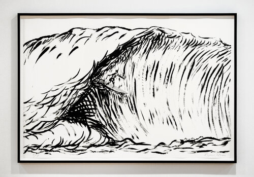 Untitled (Hermosa Beach) Black & White by Raymond Pettibon, Print for Sale on Singulart