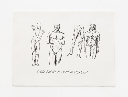 No Title (God preserve and...) by Raymond Pettibon, Work on Paper for Sale on Singulart