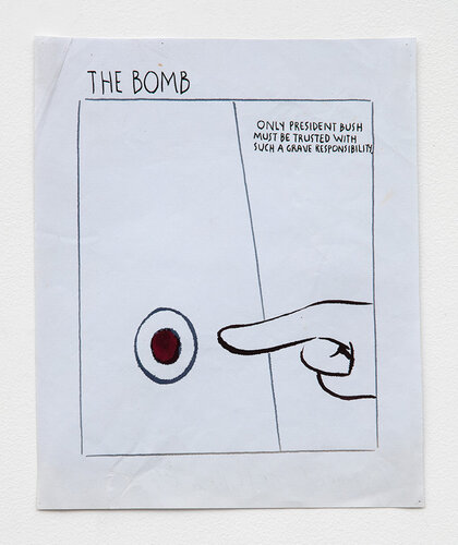 No Title (The bomb only...) by Raymond Pettibon, Work on Paper for Sale on Singulart