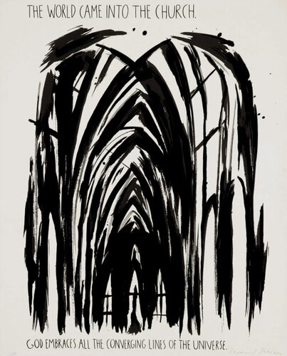 The World Came into the Church by Raymond Pettibon, Print for Sale on Singulart