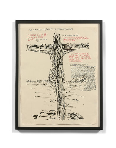 Untitled (We want him…) van Raymond Pettibon, Andere media te koop op Singulart