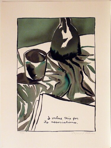 I Value this for it's Associations, Rare Multi Color Hand Done Print van Raymond Pettibon, Afdruk te koop op Singulart
