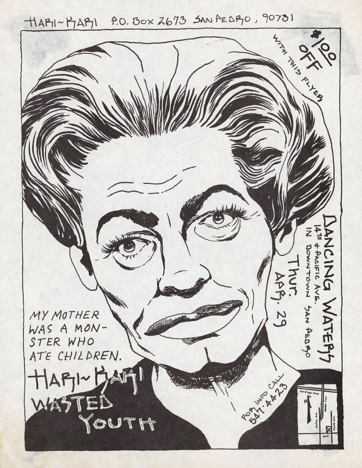 Raymond Pettibon Wasted Youth 1982 Raymond Pettibon Druck zu verkaufen