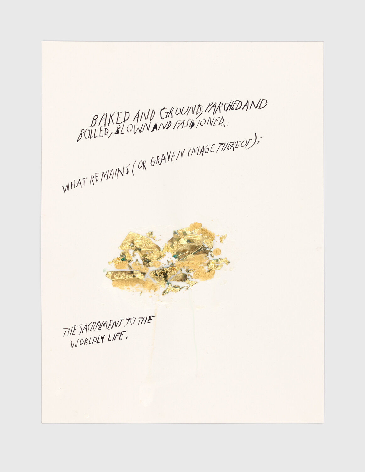 No Title (Baked and ground, ...) Raymond Pettibon
