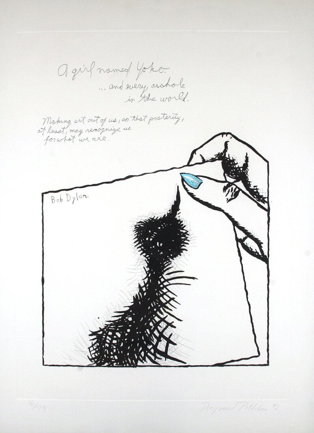 A Girl named Yoko Raymond Pettibon Werk auf Papier zu verkaufen