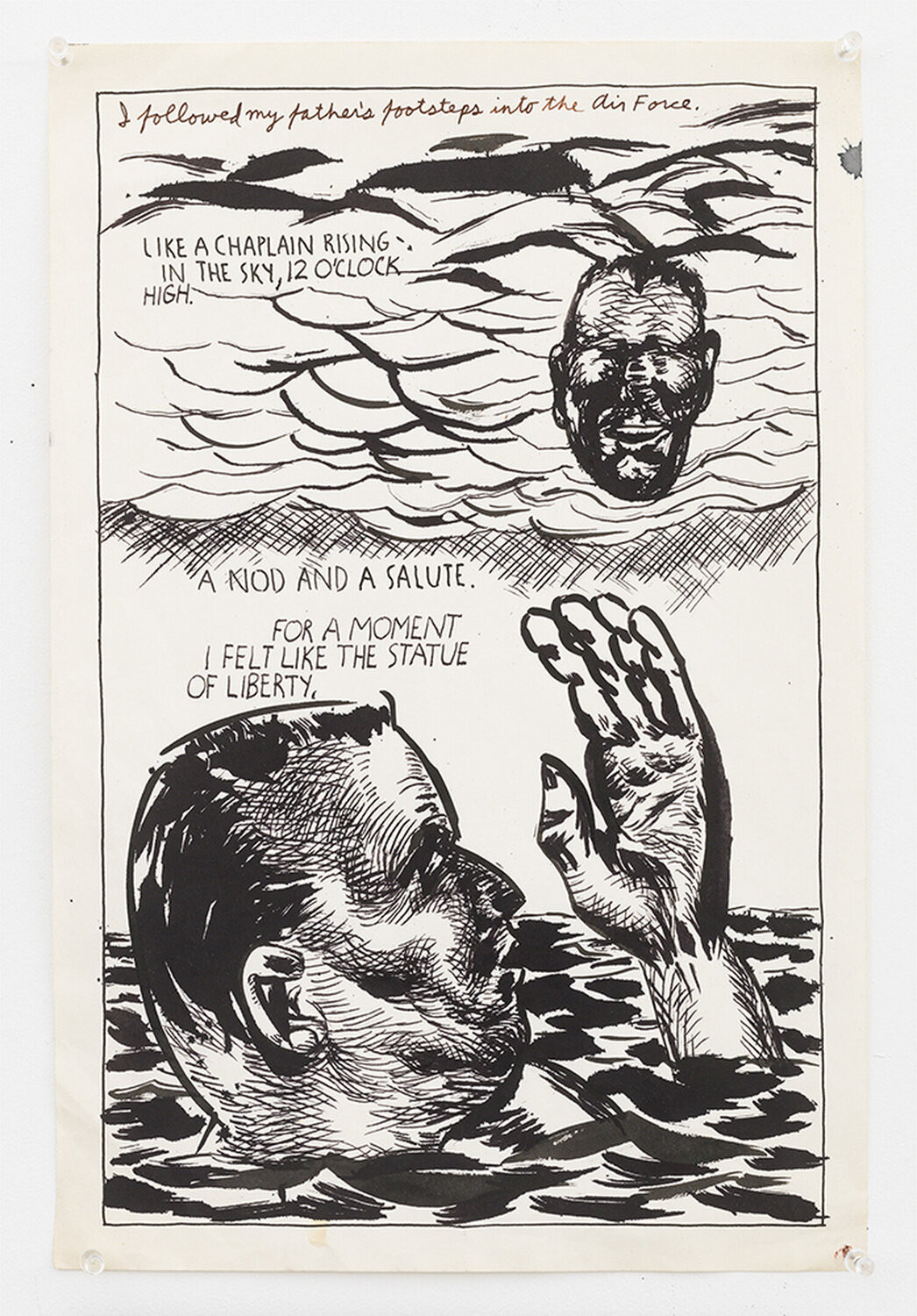 No Title (I followed my...) Raymond Pettibon