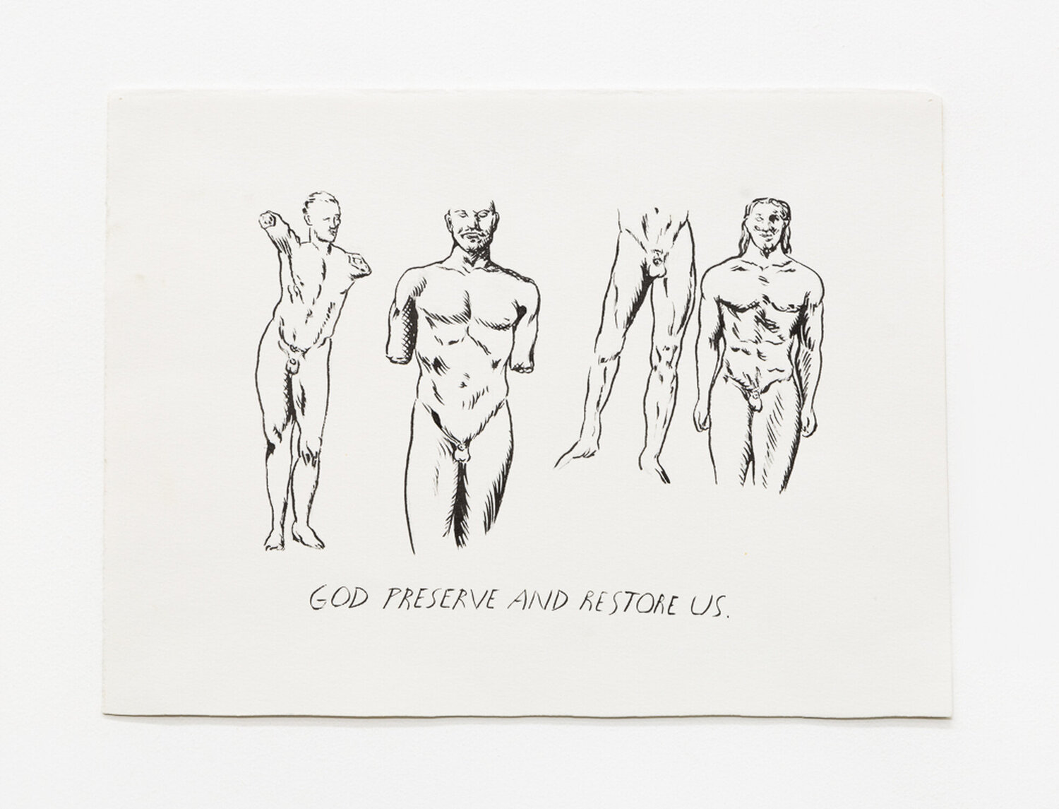 No Title (God preserve and...) Raymond Pettibon