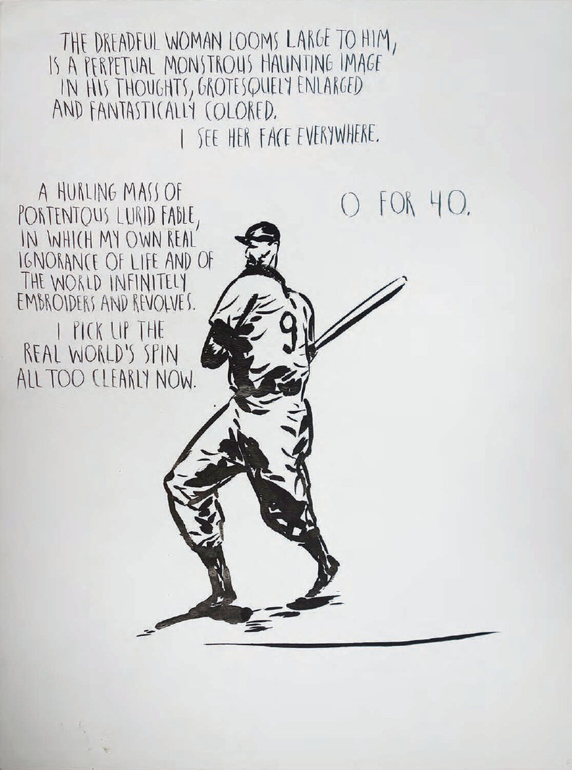 Untitled (The Dreadful Woman) Raymond Pettibon Druck zu verkaufen