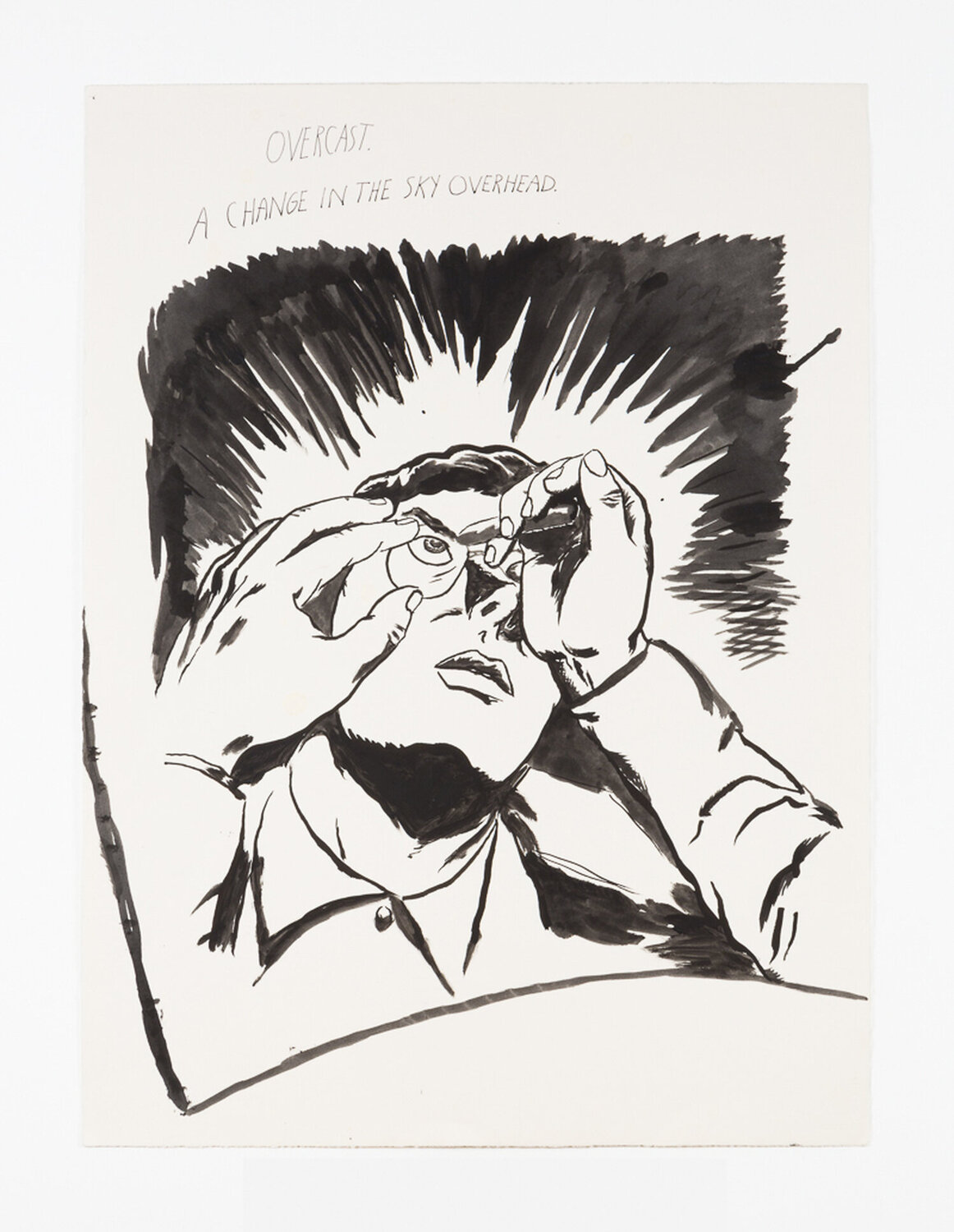 No Title (Overcast. A change...) Raymond Pettibon