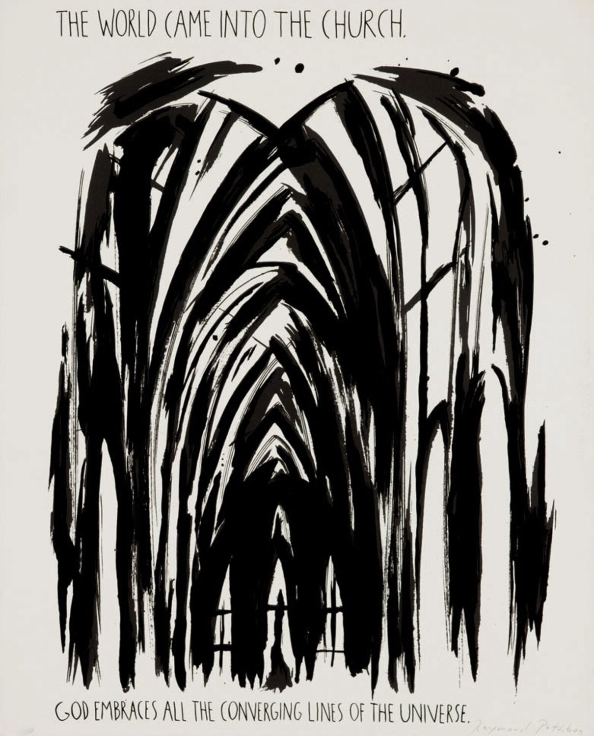 The World Came into the Church Raymond Pettibon Druck zu verkaufen